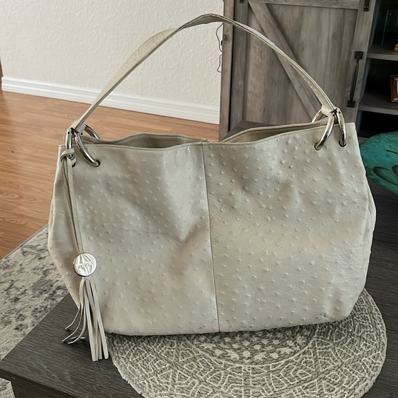Furla Handbags - Furla Cream Textured Handbag